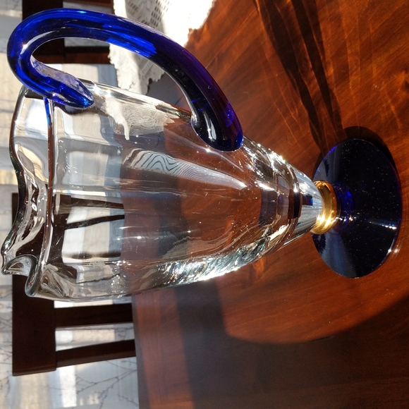 Vintage Romania Crystal Pitcher - Picture 9 of 10